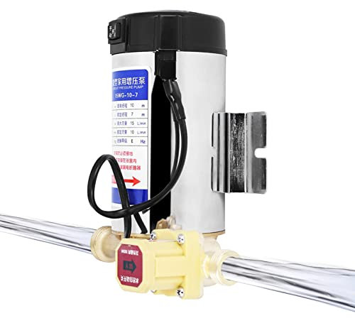 EVTSCAN 100W Pompa Booster Pressione Acqua Domestica, con Interruttore Automatico Flusso D'acqua, 238GPH 14,5 PSI Potenza per Doccia, Rubinetto, Scaldabagno Elettrico, Irrigazione o Lavaggio Auto