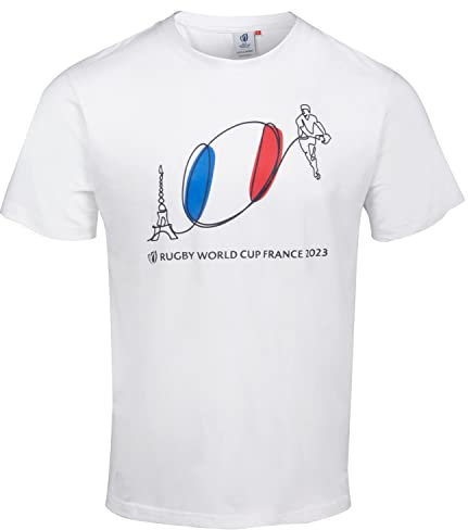 Rugby World Cup T-Shirt RWC - Collection Officielle Coupe du Monde de Rugby 2023 - Taille XL