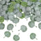 200 Stück Seiden-Eukalyptusblätter, 7,5 cm Künstliche Runde Blätter, DIY-Hochzeitsdekoration, Heimdekoration, Blumenarrangement, Dekorative Blätter, Hochzeitsblätter, Dekorative Blätter (Grün)