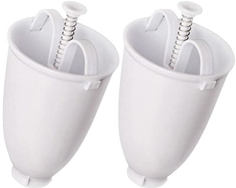 BESTonZON 2pcs Mini Donut Maker, One Hand Donut Maker Manual Donut Maker, Donut Maker Dispenser Manual Plastic Doughnut Machine for DIY Cake Pastry Baking Tools Donut Maker Machine