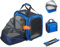 Cat Travel Carrier with Litter Box, Expandable Cat Carrier for Car Travel, Soft Sided Pet Carrier for Cats/Puppies up to 20lbs, Blue