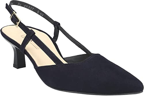Paul Green Peeptoes & Slingpumps 7992-033, Rauleder, Blau, Damen EU 6,5/40