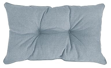 POKAR Rückenkissen Stuhlkissen Rückenlehne für Stuhl Rattanmöbel Gartenmöbel Kissen Outdoor Rückenpolster Lounge Polster 70x40x10 cm, Blau