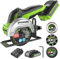 Greenworks 24V Brushless Cordless Compact Cut-Off Tool Kit, 2.0Ah Battery & Fast Charger, with Extra 3 in. Cut-Off Wheels (3-Pack)