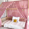 Baby Fancyroom Hausbett Himmel Betthimmel für Kinderbett Kinderzimmer Baldachin Bettvorhang Betthimmel für Mädchen Prinzessin Zimmer (Altrosa, 360cm, ohne Schmetterlinge)