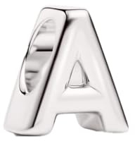 Anduonie Charms buchstabe Charm Anhänger Silber 925 für Armbänder,Red charm anhänger,beads charms,kompatibel mit europäischen Armbändern und Halskette für Frauen