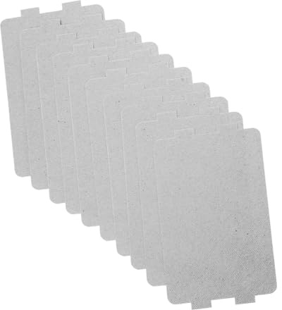 ROMISBABA 10 Stück Teiliges Mica Isolationsset Mikrowellenzubehör Hitzebeständige Isolierplatten aus Mica Papier und Silikonresin für Mikrowellenherde und Haushaltsgeräte