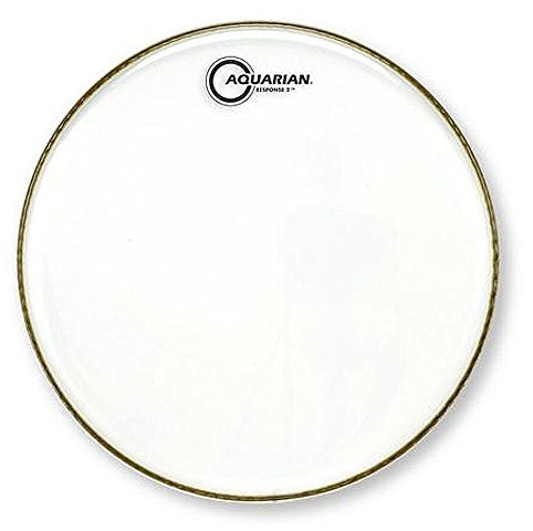 Aquarian RSP2-22 Response 2 - 22 inch Bass Drumhead - 2 Ply - Clear