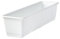 Fioriera standard in plastica, colori: bianco 10; lunghezza: 50 cm (non antracite)