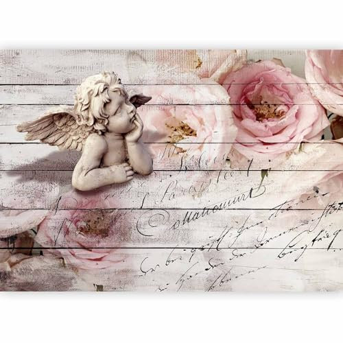 Fototapete murando 300x210 cm - Foto Tapete Schlafzimmer Wohnzimmer Moderne Vliestapete XXL Wandtapete Motivtapeten Bildtapete 3d Effekt Wand Dekoration - Engel Rose f-A-0313-a-a