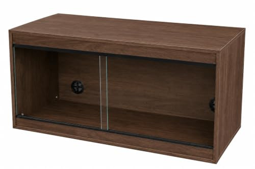48x24x24 Inch Vivarium Flatpacked In Walnut, 4ft Viv By Repti-life