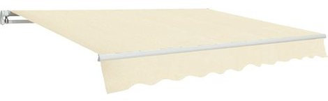 Papillon Tenda da Sole per Balcone Ecru' 2,95X2 MT - con Bracci - Struttura in Alluminio