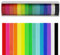 EDGEAM 15er Washi Masking Tape Set Regenbogen Klebeband Dekorative Scrapbooking 12MM x 8M (15Stk.)