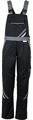 Planam Highline Damen Latzhose schwarz Schiefer Zink Modell 2719 - Größe 36