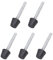 uxcell Knebelklemme, Gummikopf, Karbonstahl, M6 x 56 mm, 5 Stück