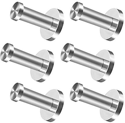 Kleiderhaken Garderobenhaken Edelstahl Wandhaken Handtuchhalter Bad Tür Wandmontage Mantel Haken … (70 mm)