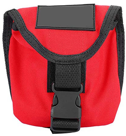 SolUptanisu Trimmblei,Scuba Weight Pocket, Tauchen Gewicht Gürtel Pocket Pack Tasche Mit Schnellverschluss(Rot)