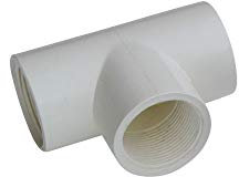 Spirato - Raccordo a T in PVC con filettatura uscita 1,5