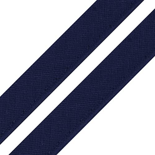 5m Paspelband Stoffband Nähkante Paspelschnur zum Nähen 10mm breit Farbwahl, Größe:10mm, Farbe:marineblau