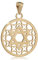 NKlaus Kettenanhänger Davidstern 15mm 333 Gelb Gold 8 Karat Hexagramm Talisman Amulett 8308