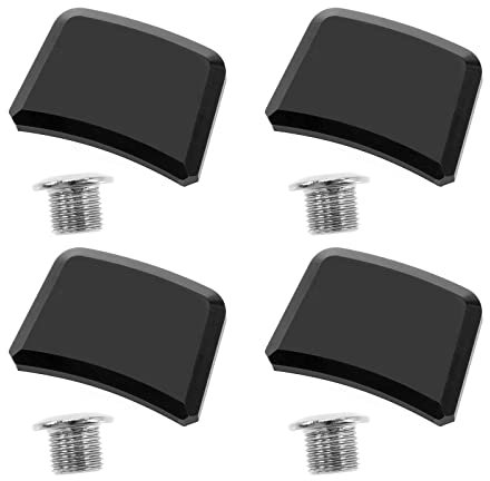 VGOL 4 Pezzi Bulloni Per Corona Singola Con Viti Guarnitura CNC In Lega Di Alluminio Per Mountain Bike Bici Da Strada Bici Pieghevole Bici Da Discesa MTB BMX 25x18mm Nero