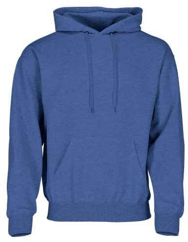 Fruit of the Loom Classic Kapuzen-Sweat + GRATIS MyShirt Stoffbeutel, Farbe:Retro Royalblau meliert + GRATIS MyShirt Stoffbeutel, Größe:2XL