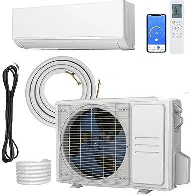 18000 BTU Air Conditioner Wall Split Wi Fi 5 In 1 Air Cooler Dehumidifier Heater Air Purifier Fan With Heat Pump Remote Control 5.1 kW A++ Rating Pipe and Installation Kit Included