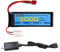 AMZZN 3S Lipo Battery 11.1V 3000mAh 35C with T-Plug and USB Charging Cable for RC Cars, Trucks, Remote-Controlled Ships, RC Drones, Quadcopters, FPV UAV Batteries