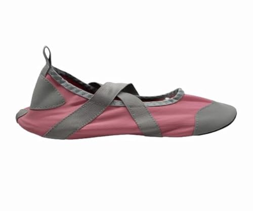 Untssiw Women's Foldable Portable Flats Travel Ballet Flat Roll Up Slipper ShoesParty Bridesmaids Guests Wedding Yoga Sporty Minimalist Motion Comfort Fit Shoes Pink L