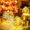 COSTWAY 3er Set LED Dekokugel, LED Kugeln zum Hinhängen & Hinstellen, Leuchtkugel, Deko Kugeln, Weihnachtsdeko, Weihnachtsbeleuchtung für innen und außen, Kugelleuchten für Weihnachten