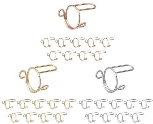 10 Wudu Nail Rings For Press Nails, Detachable Rings, Adjustable Nail Rings Non-Tarnish For False Nails