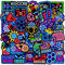 100 Pcs Neon Soccer Stickers, Waterproof Football Decals, Sport Waterproof Football Vinyl Stickers, for Teen Adult Water Bottle Laptop Computer Skateboard Luggage and Soccer Team Gifts for Kids