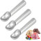 Cuchara para Helado 2 Piezas Antiadherente para Helado Cuchara de Aluminio Antiadherente Pala de Metal para Helado para gelatina, masa de galletas, sorbete