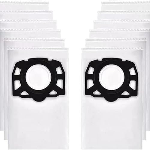 Hojalis 16 Pcs Vacuum Cleaner Bags, Karcher WD2 Plus Bags, Wet & Dry Vacuum Bags Replacement for Karcher WD4 WD5 WD6 MV4 MV5 MV6 WD5P WD6P, KFI 487 Dust Bag, Compatible for 2.863-006.0