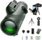 Stscope 360 Monocular, Stethoscope High Powered Telescope for Adults Long Range, Portable Night Vision Monocular with Smartphone Adapter & Tripod for Stargazing Hunting Hiking(Green,80 * 100)