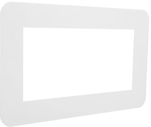 Cubierta de Acrílico para Enchufe de Pared, Placa Frontal de Color Claro | Borde Grueso Envolvente, sin Tornillos, Fácil Instalación, para Doble Conector, Guardería y Área de Juego