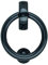 beslagsboden B099 100 x 125 mm Zink Design Türklopfer – Schwarz Matt