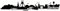 Samunshi® Bochum Skyline Aufkleber Sticker Autoaufkleber City Gedruckt - 15x2,5cm schwarz