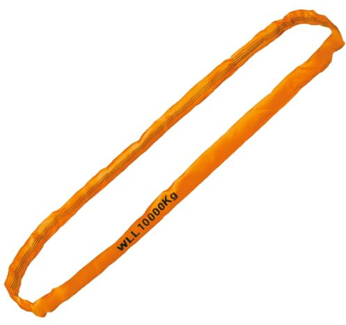 Rundschlinge, WLL 10000 kg, orange, Länge 4 m, Umfang 8 m