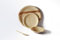 DISPOSABLE GREEN® | 125 Pieces Set | Palm Leaf Plates | Biodegradable Compostable Cutlery Tableware | 25 Pieces Each for 25 cm & 18 cm Plates & 15 cm Bowls & Fork & Knife