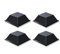 K M Electronics® 4 X SELF Adhesive Stick ON Rubber FEET 13MM X 13MM X 6MM