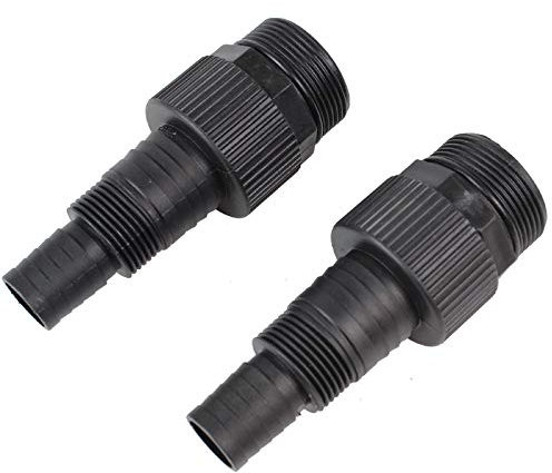 Trutzholm 2x Adapter für Schwimmbadpumpen mit 1 1/2 Innengewinde ABS für Schlauchanschlüsse mit 24/34 mm Schlauch Anschlussstück Pumpen Anschlusssatz