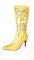 Matador 502990 - Stivali in pelle traforati al laser, colore beige, tacco sottile da 9 cm, beige, 40 EU