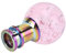 01 02 015 Schaltknauf, Acryl-Pink-Kristallblase, bequemer Griff, Schaltknauf mit 3 Gewindeadaptern für das Auto
