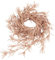 KI Store 3 Stück blätter tannengirlande Christbaum Girlande rosa Gold künstlicher mit Glitzer 183cm weihnachtsgirlande Weihnachtsbaum schmücken Tannenbaum Girlande fur Weihnachts deko
