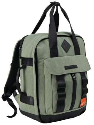 Cabin Max Memphis Travel Bag - Recycled Polyester Large Capacity with Compression and Laptop Pocket (Green, Wizz Air 40x30x20cm)