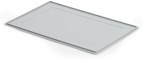 WETEC Auflagedeckel für Euro-Lagerbehälter, grau, 600 x 400 mm (Euro-Fix-Kasten Lagerkasten Lagerkästen Stapelbehälter Stapelboxen Transportbehälter Transportbox Transportboxen Stapelbox Eurobox)