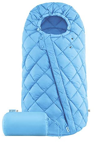 CYBEX Gold Fußsack Snøgga 2, Für Kinderwagen, Für Kinder von 6 Monaten bis 3 Jahren, TOG 4, Beach Blue (Blau)