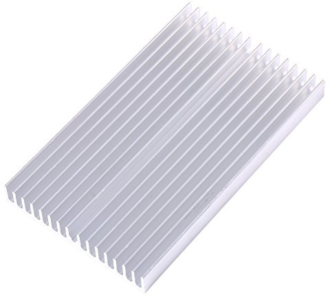 Dissipateur Thermique en Aluminium, Dissipateur de Chaleur CPU Radiateur de Module Refroidisseur, pour Ordinateur PC Thermique 100 × 60 × 10 mm