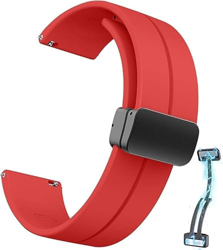 kytuwy 22mm Armband Kompatibel mit Samsung Galaxy Watch 3 45mm/Galaxy 46mm/Gear S3 Frontier,22mm Magnetische Schnalle Silikon Ersatzarmband Uhrenarmband Sportarmband for Huawei GT/GT2 46mm